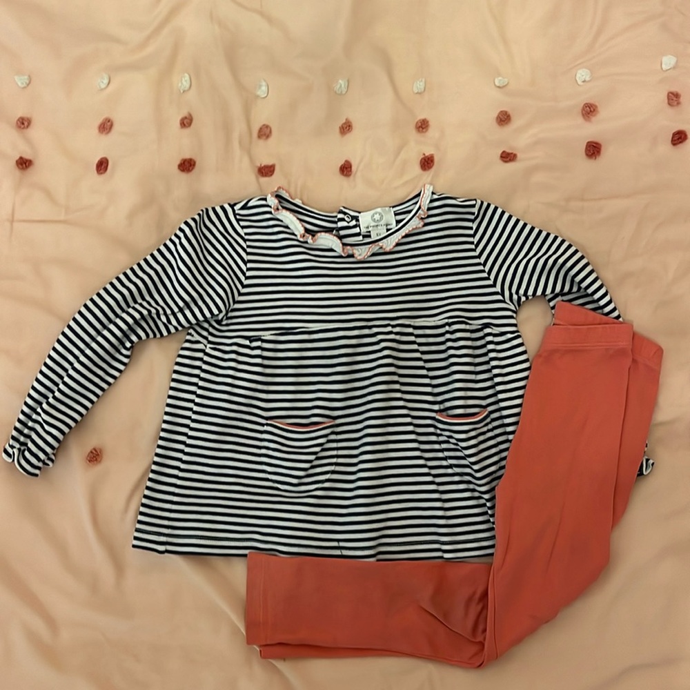 The Proper Peony girls tunic/leggings set 5